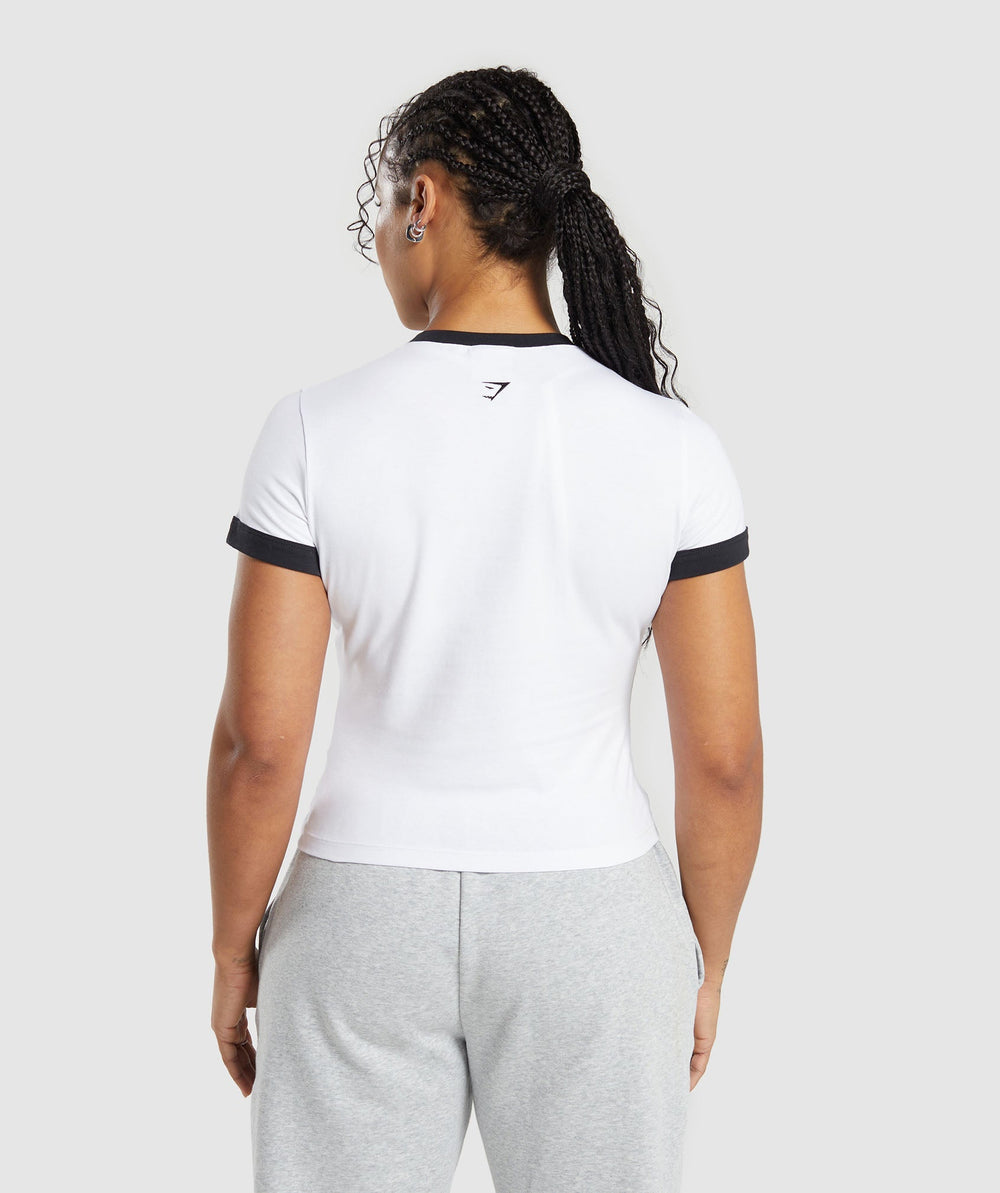 Lifting Graphic Baby T-Shirt - White/Black