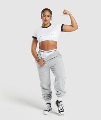 Lifting Graphic Baby T-Shirt - White/Black
