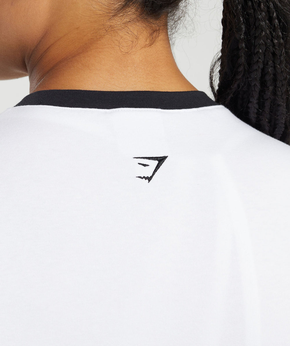 Lifting Graphic Baby T-Shirt - White/Black