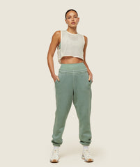 everywear Cropped Mesh Tank - Soft White