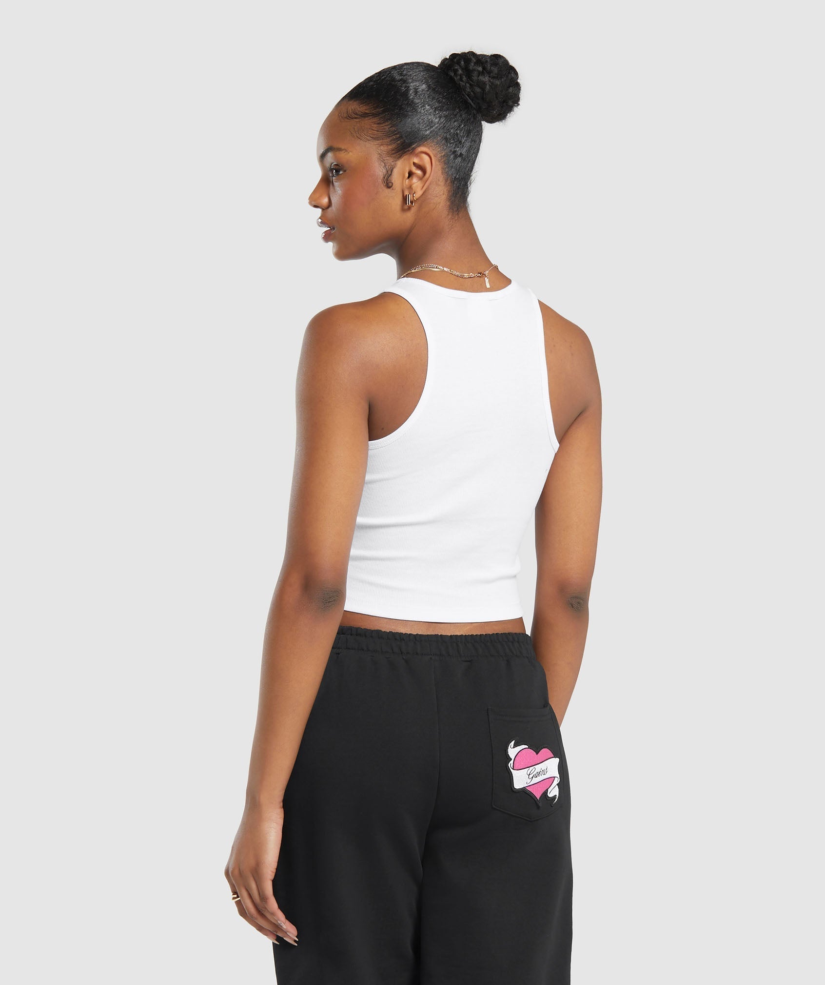 Tattoo Midi Tank - White
