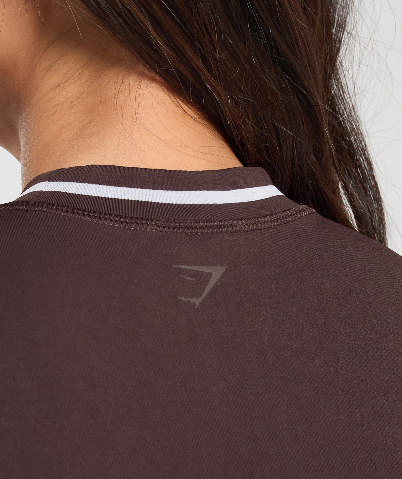 Contrast Seamless Midi Tee - Heritage Brown
