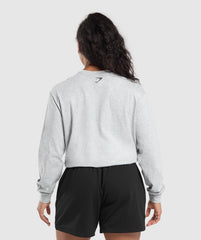 Strength Department Long Sleeve Skater - Light Grey Core Marl