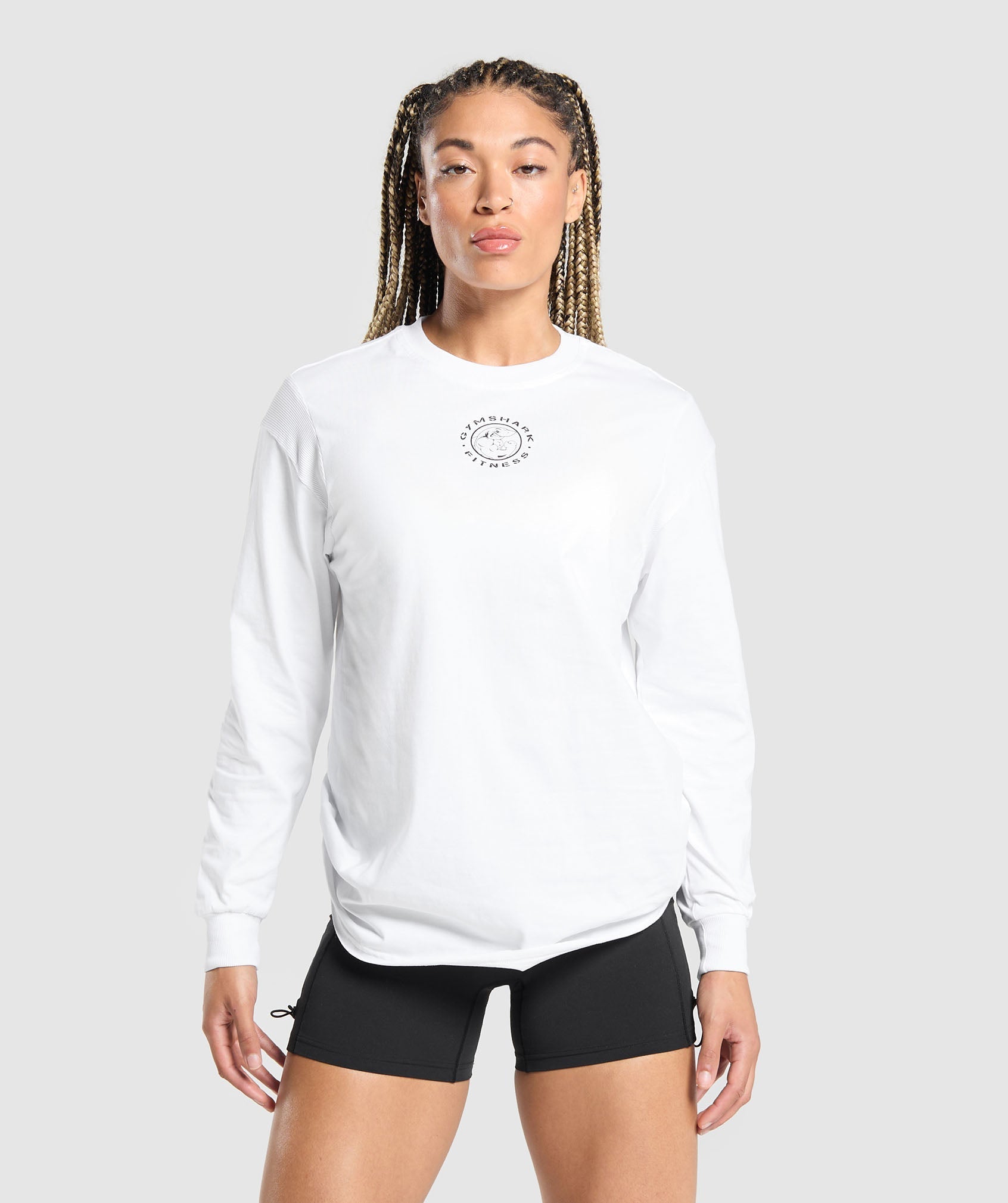 Legacy Oversized Long Sleeve Top - White