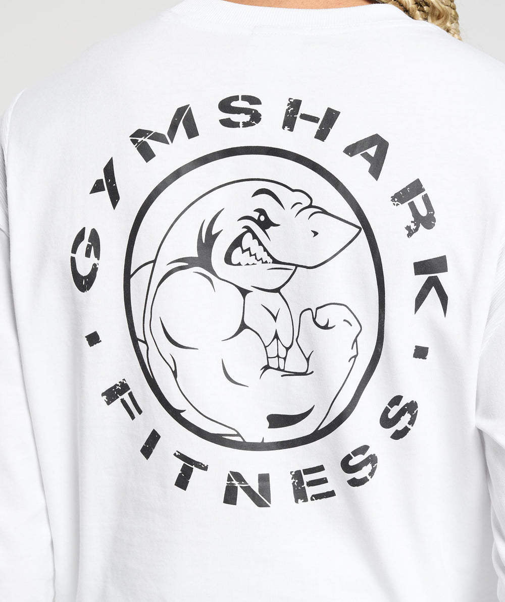 Legacy Oversized Long Sleeve Top - White