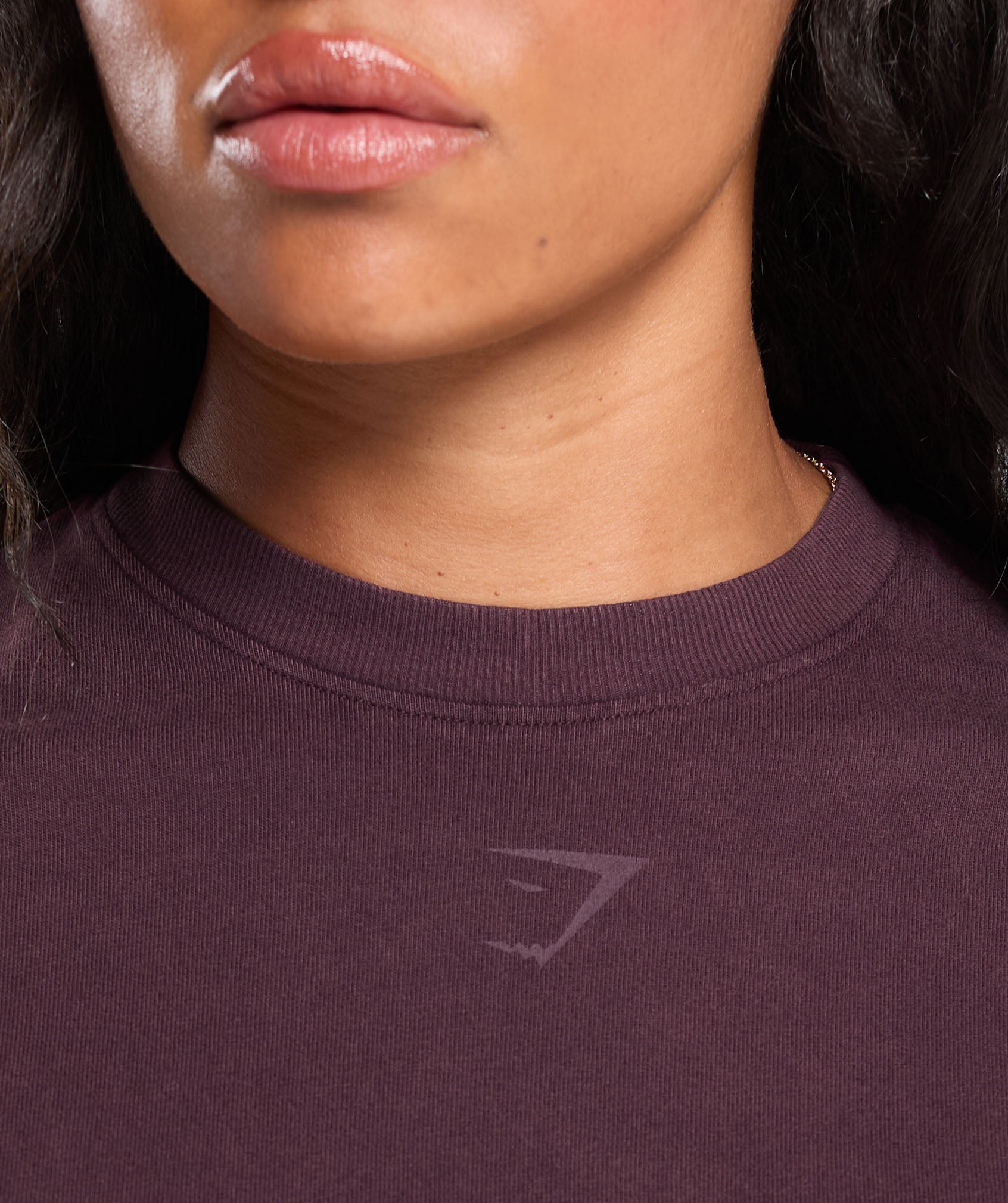 Power Oversized Long Sleeve Top - Depth Purple
