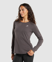 Training Long Sleeve Top - Greyed Purple