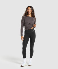 Training Long Sleeve Top - Greyed Purple