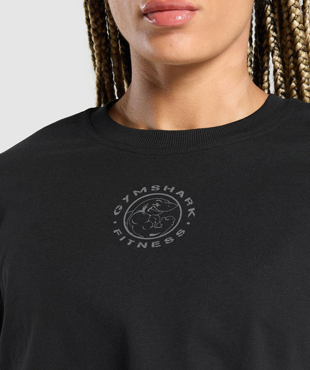 Legacy Oversized Long Sleeve Top - Black