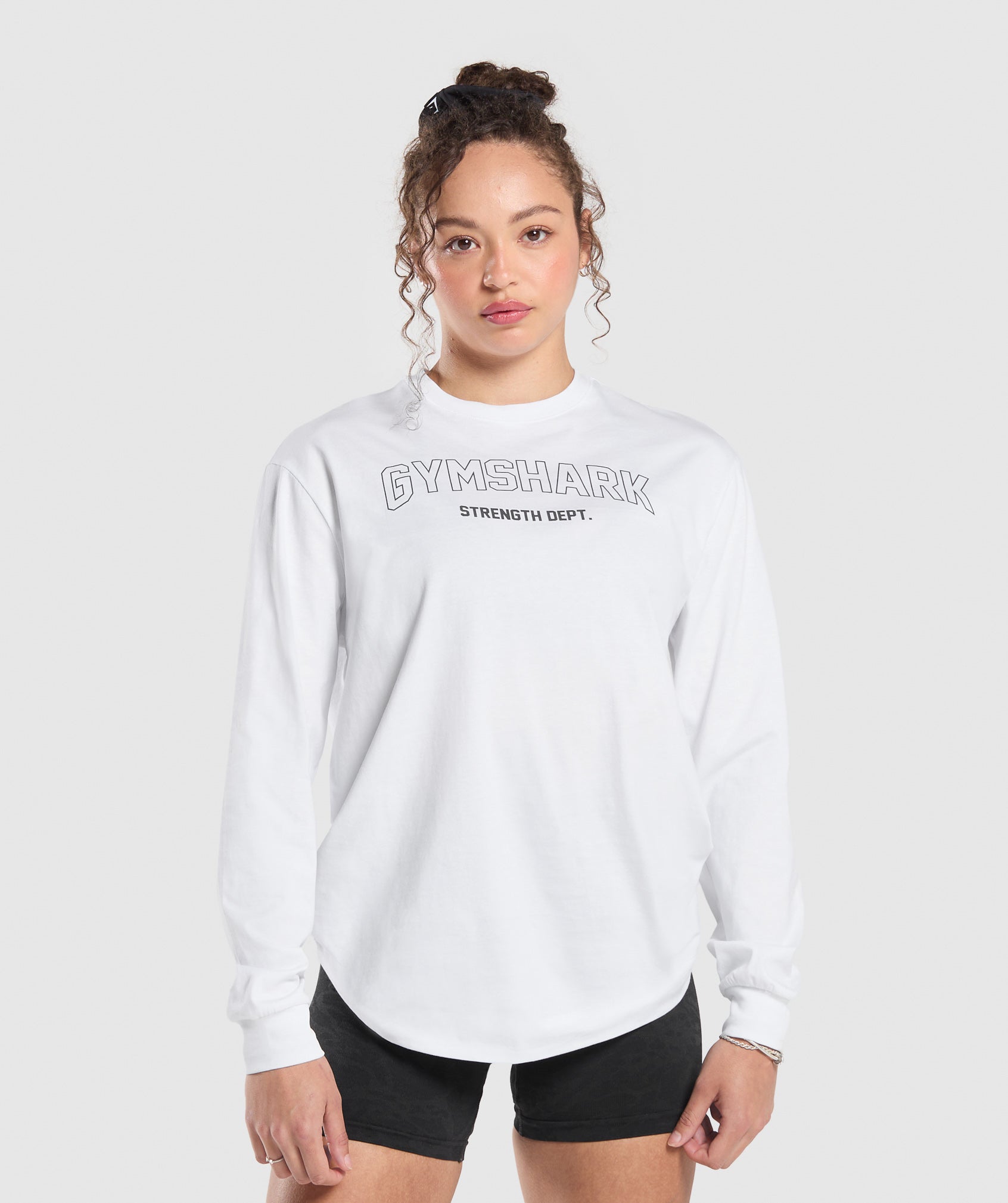 Strength Department Long Sleeve Skater - White