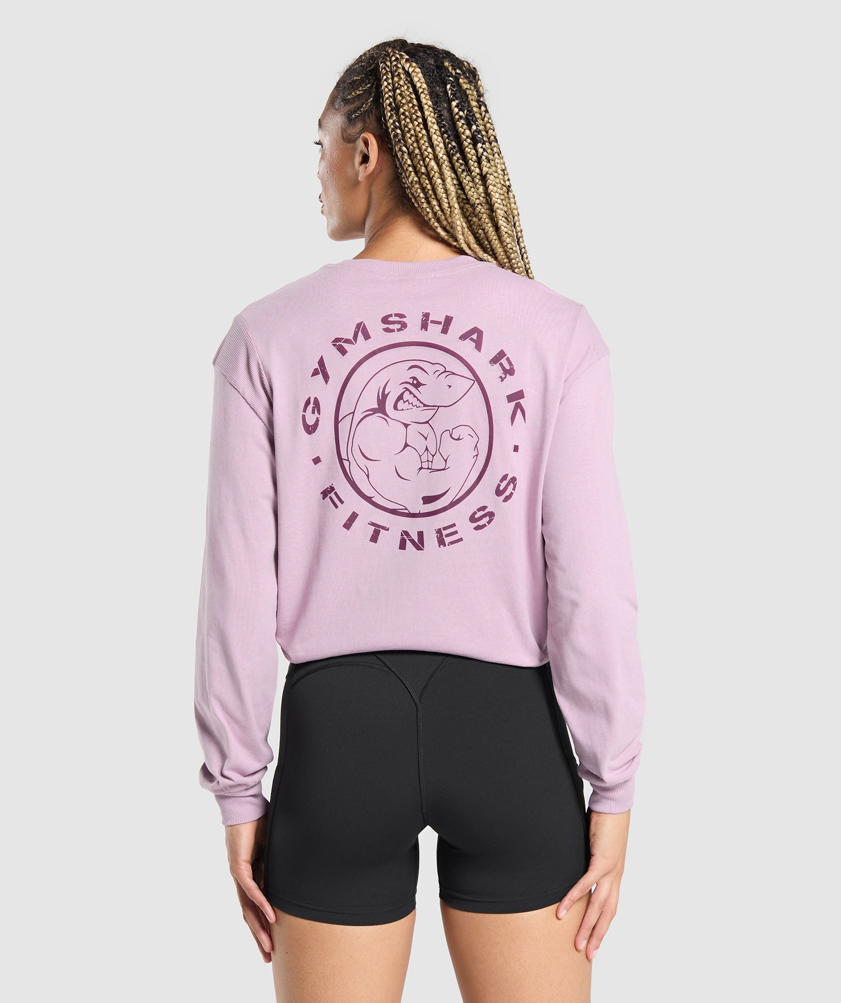 Legacy Oversized Long Sleeve Top - Warm Lilac