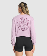 Legacy Oversized Long Sleeve Top - Warm Lilac