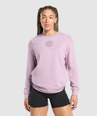 Legacy Oversized Long Sleeve Top - Warm Lilac