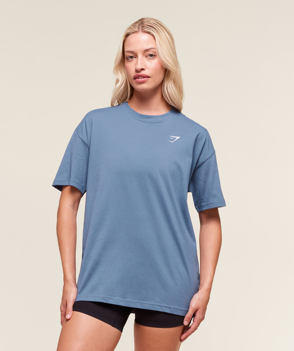 Training Oversized T-Shirt - Worn Blue