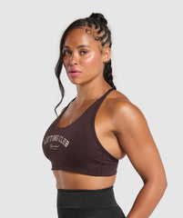 Lifting Club Retro Bra - Heritage Brown