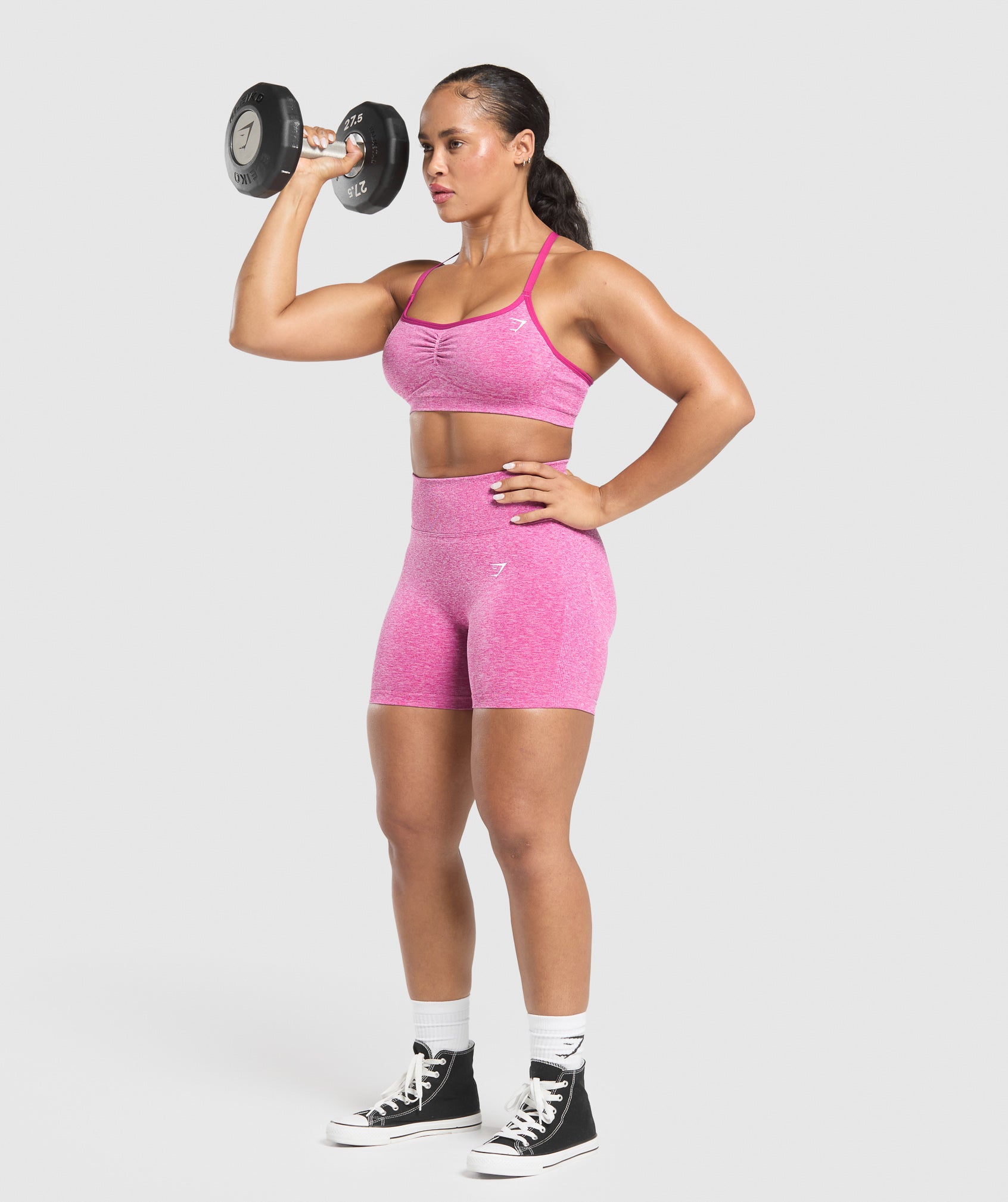 Lift Seamless Sports Bra - Winning Pink/White Marl