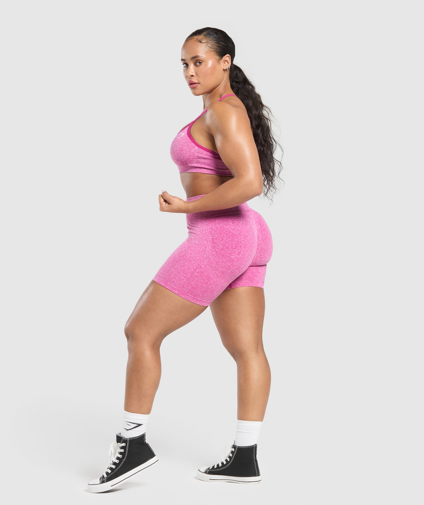 Lift Seamless Sports Bra - Winning Pink/White Marl