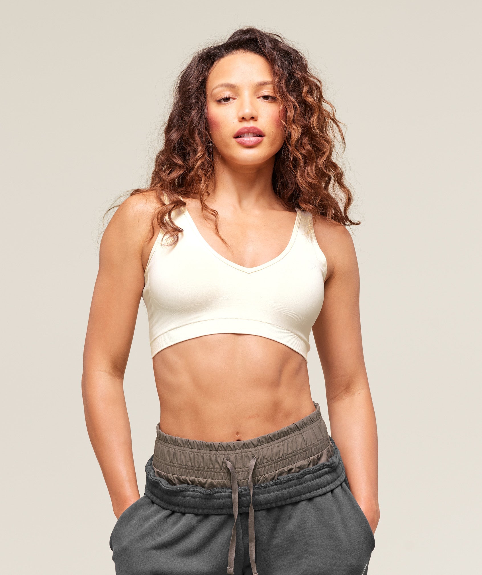 Everyday Seamless Sports Bra - Soft White