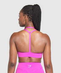 Reps T Back Sports Bra - Vibrant Pink