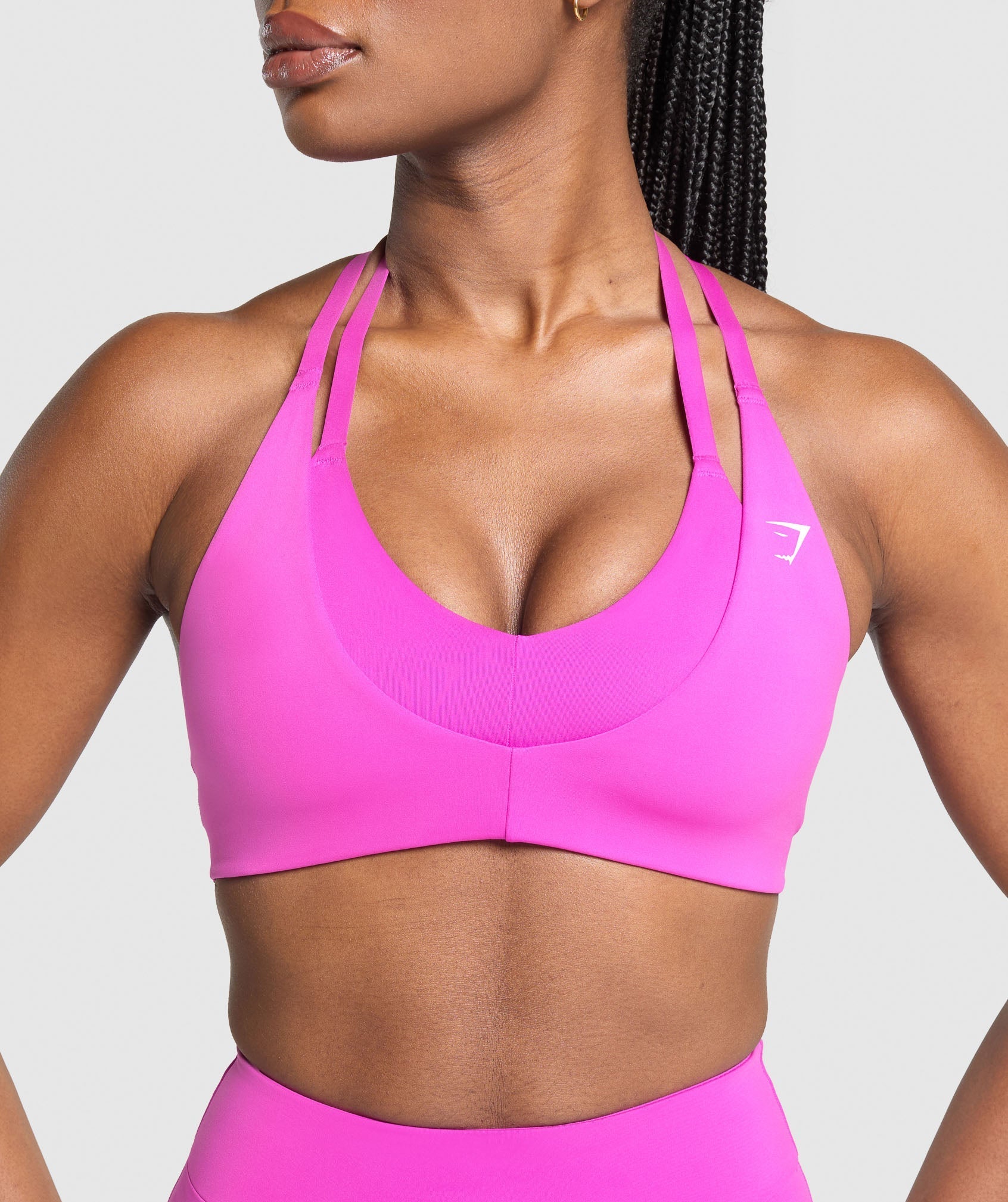 Reps T Back Sports Bra - Vibrant Pink
