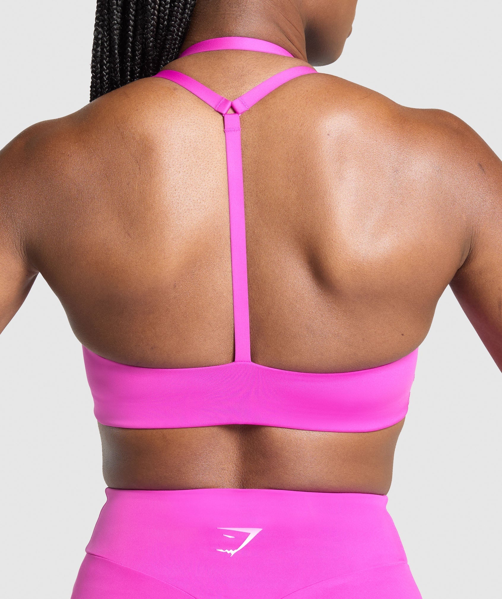 Reps T Back Sports Bra - Vibrant Pink