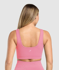 Corset Seamless Sports Bra - Sunset Pink