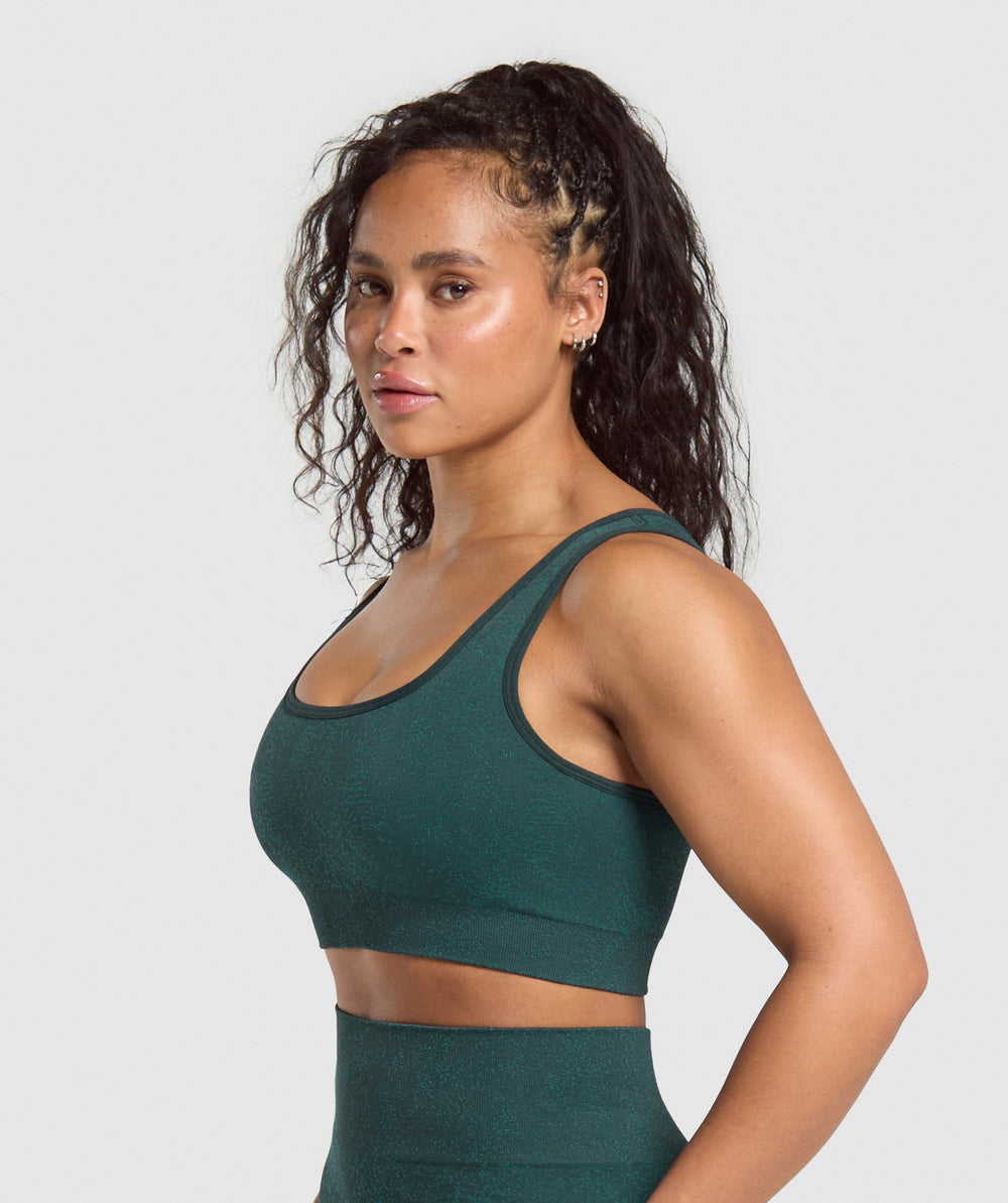Adapt Fleck Sports Bra - Darkest Teal/Functional Teal