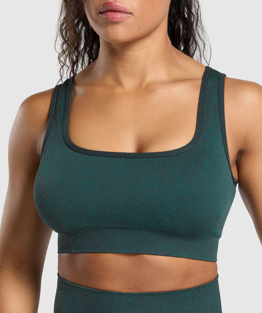 Adapt Fleck Sports Bra - Darkest Teal/Functional Teal