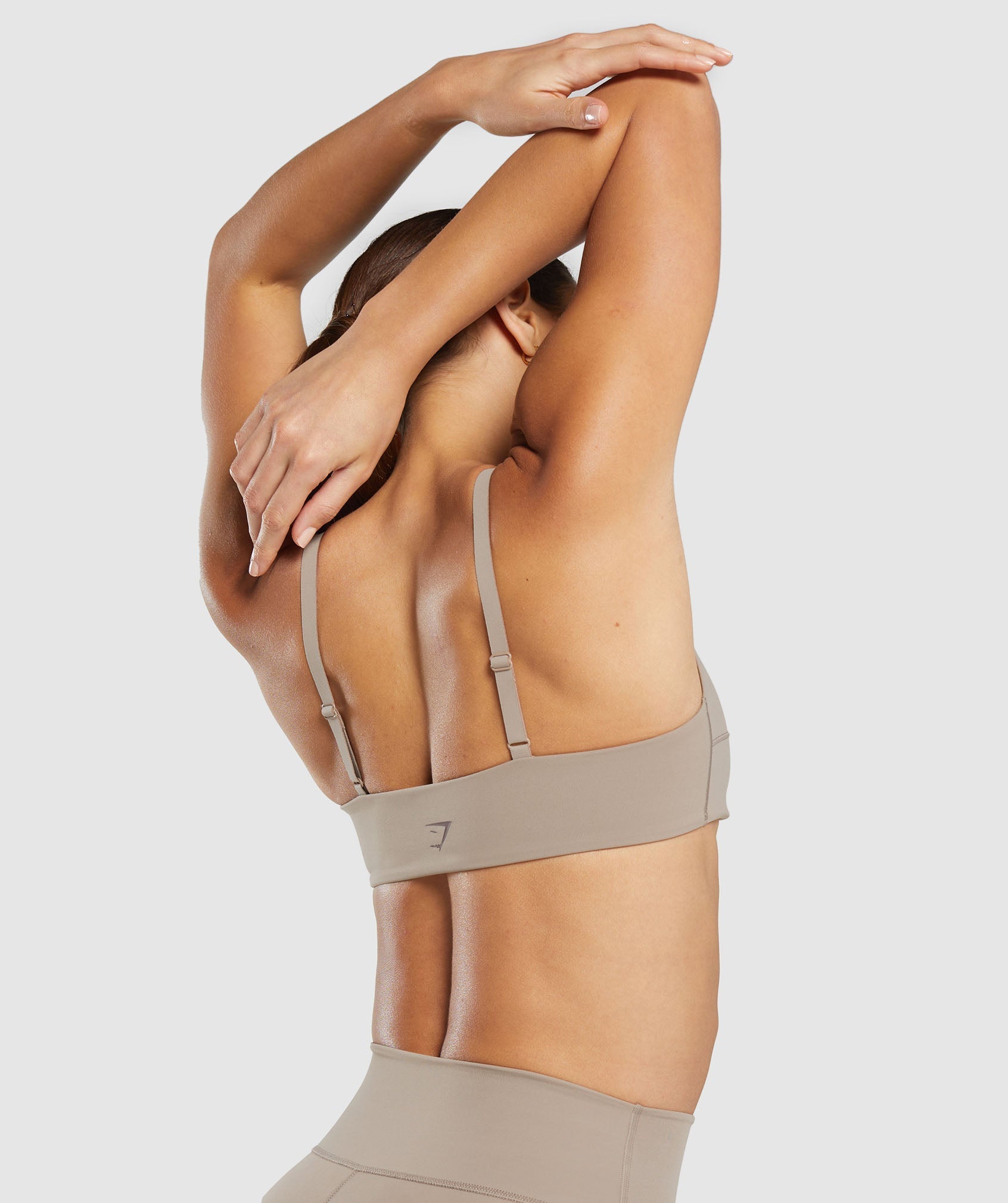 Elevate Ruched Sports Bra - Lifestyle Brown