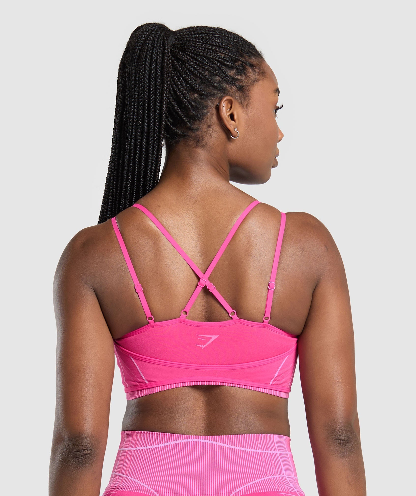 Apex Seamless Strappy Sports Bra - Valley Pink/Sour Pink