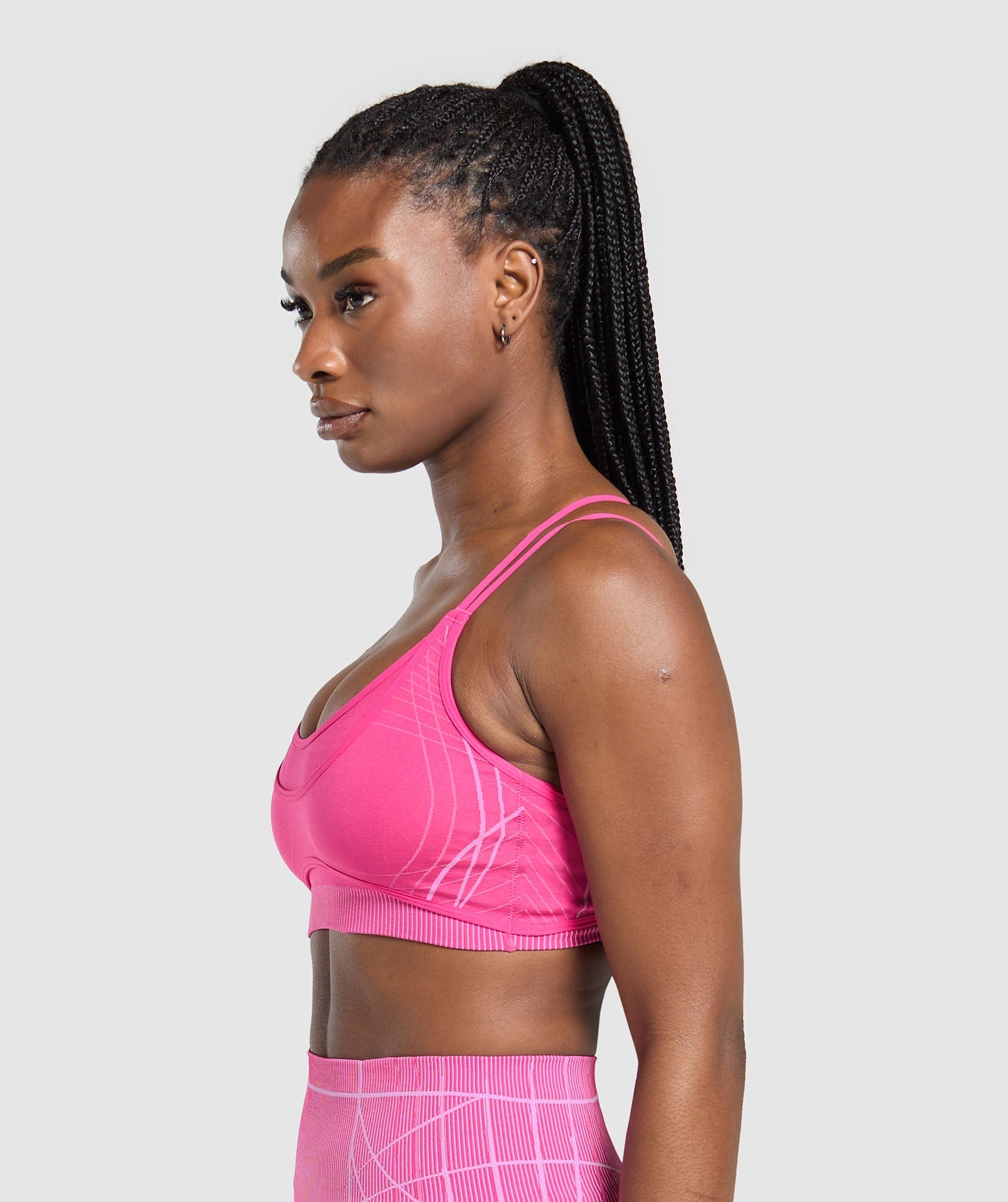 Apex Seamless Strappy Sports Bra - Valley Pink/Sour Pink