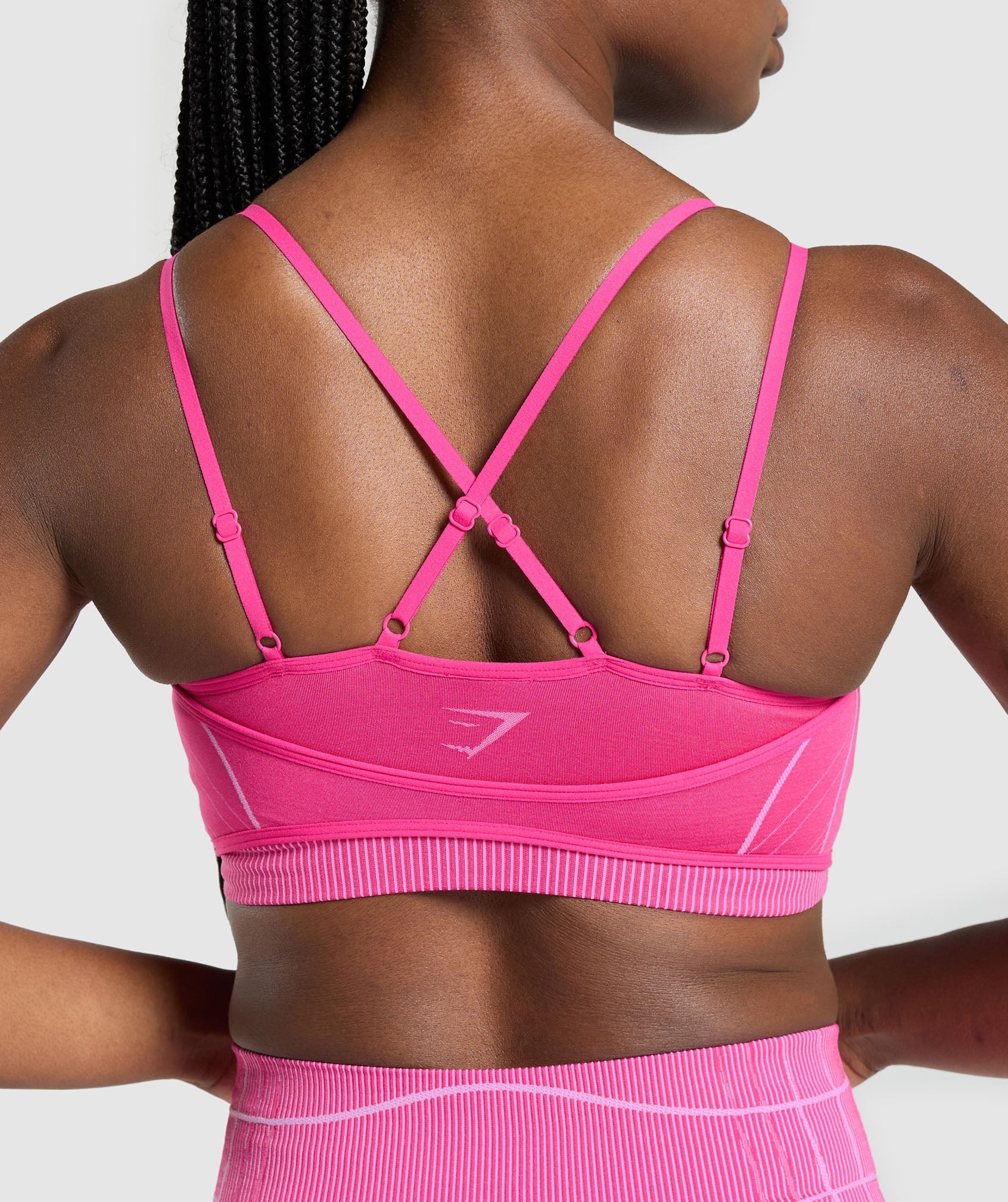 Apex Seamless Strappy Sports Bra - Valley Pink/Sour Pink