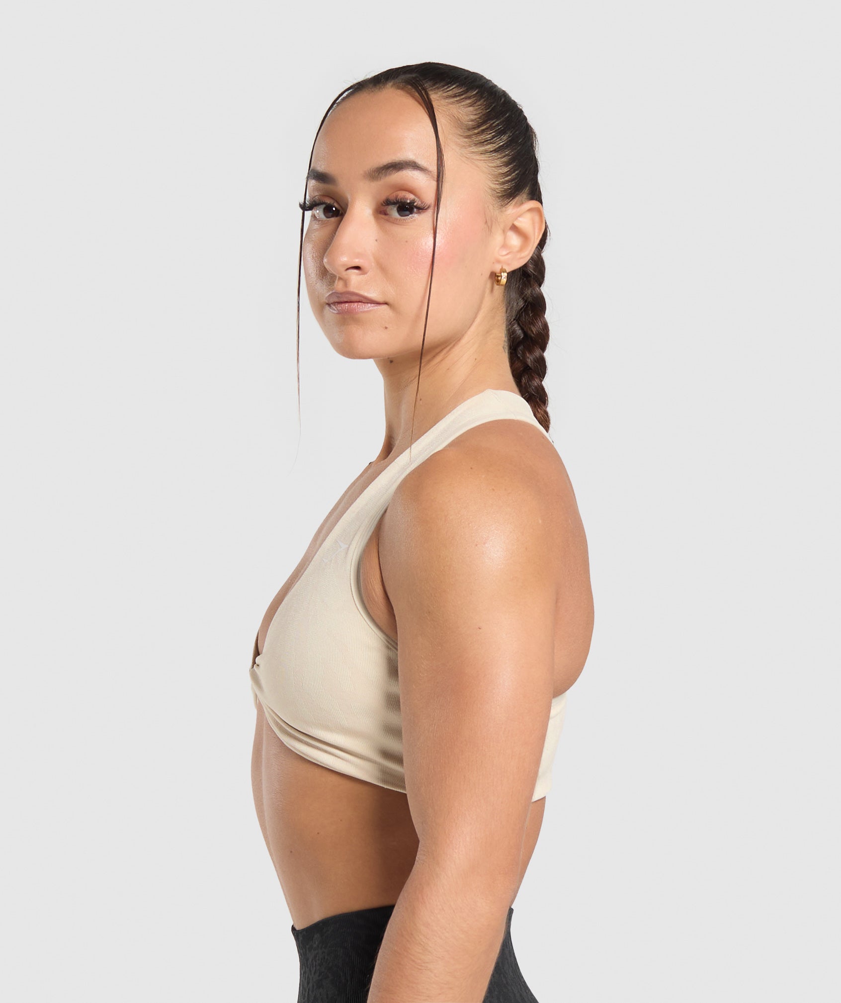 Adapt Safari Seamless Bralette - Ecru White/Cream Beige
