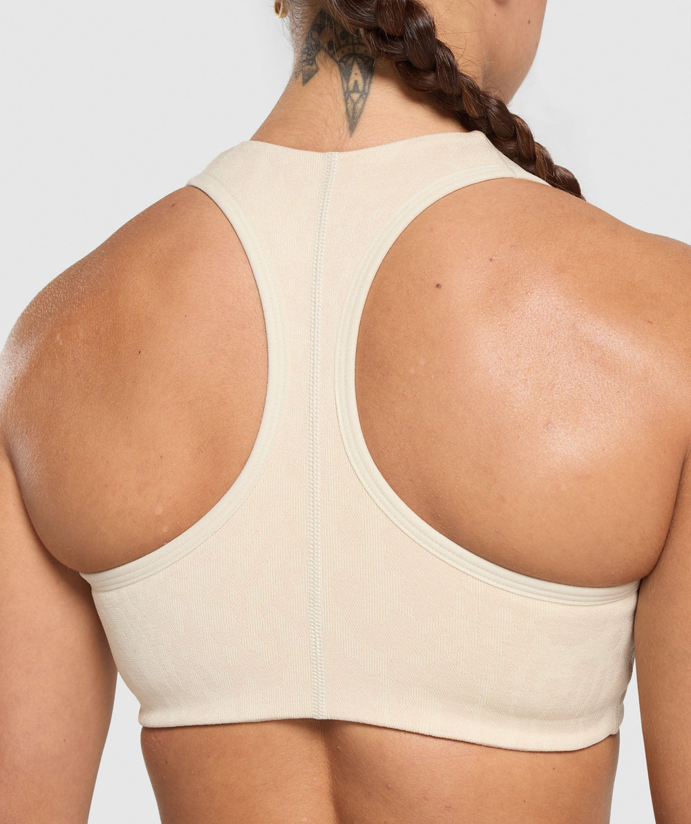 Adapt Safari Seamless Bralette - Ecru White/Cream Beige