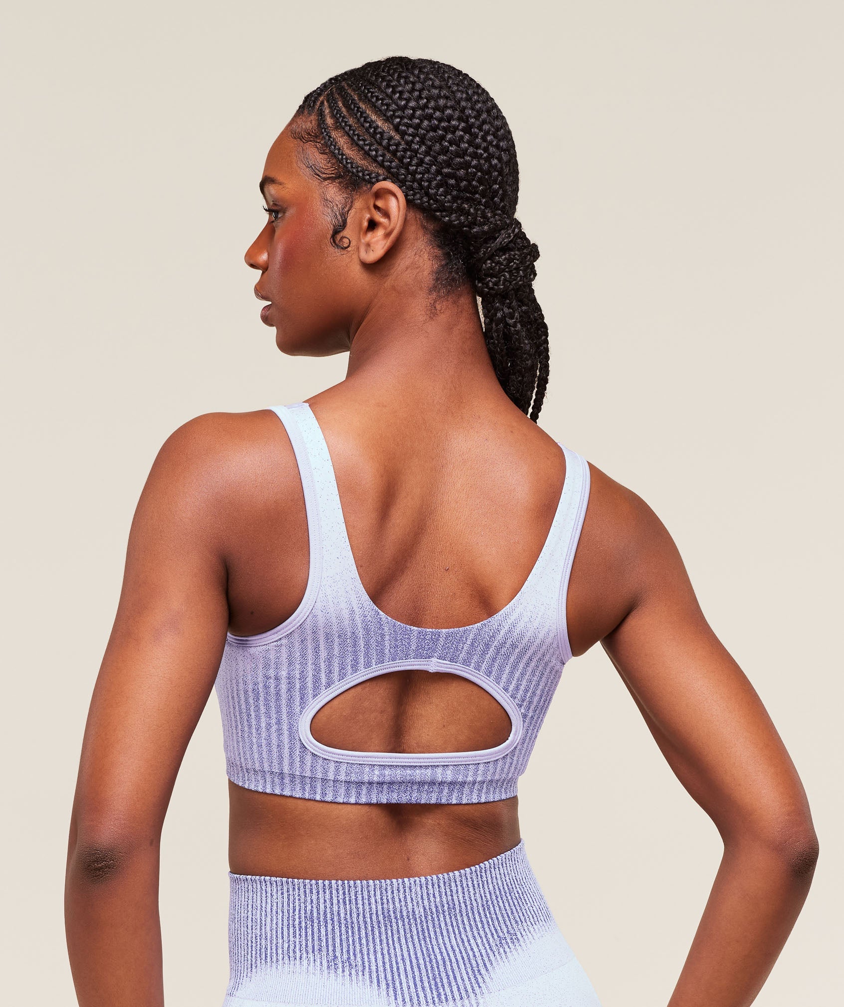 Diffuse Seamless Sports Bra - Fresh Lilac/Cobalt Purple