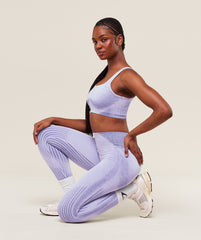 Diffuse Seamless Sports Bra - Fresh Lilac/Cobalt Purple