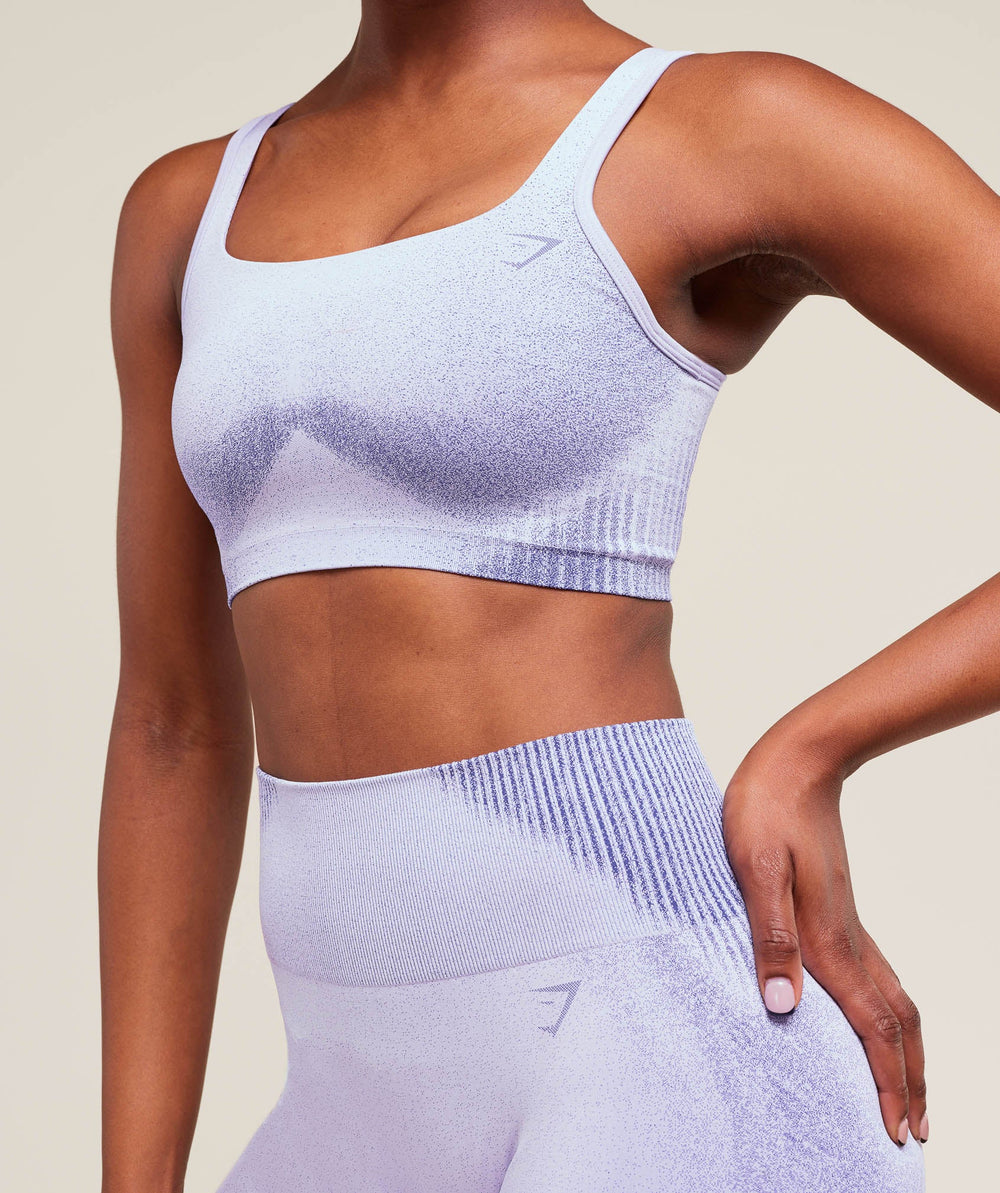 Diffuse Seamless Sports Bra - Fresh Lilac/Cobalt Purple