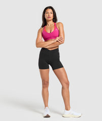Double Up Sports Bra - Winning Pink/Coral Red