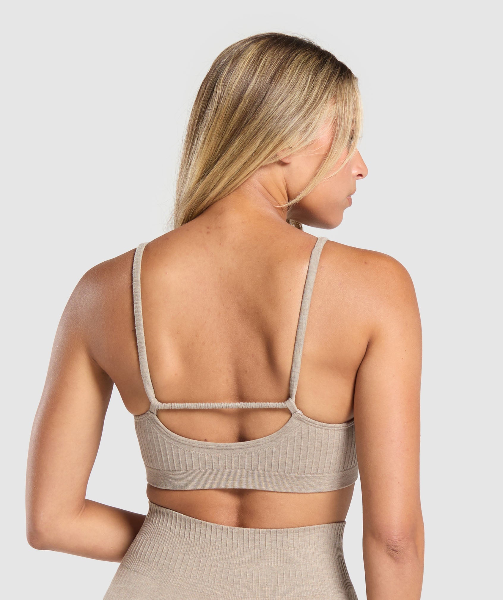 Luxe Seamless Bralette - Pebble Brown Marl