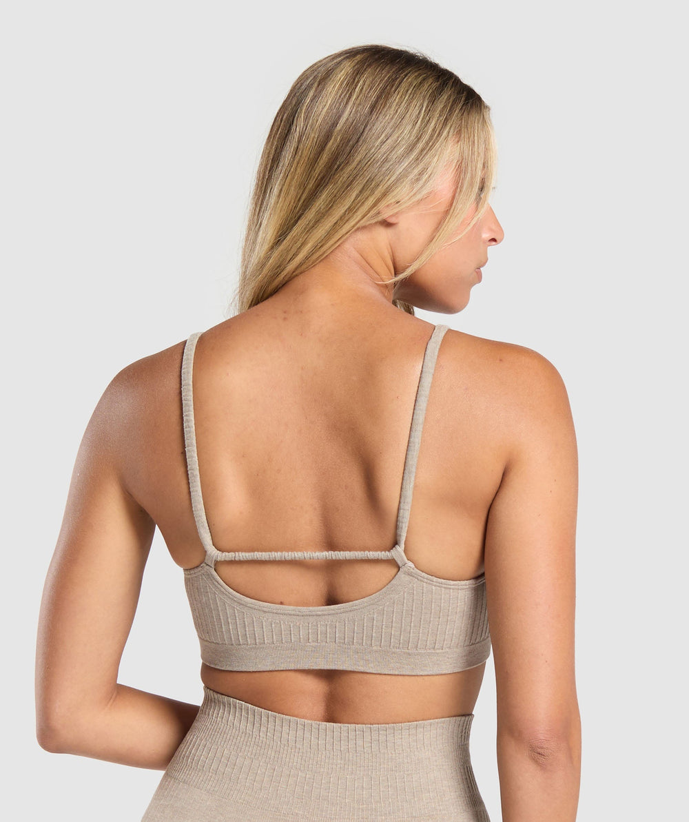 Luxe Seamless Bralette - Pebble Brown Marl