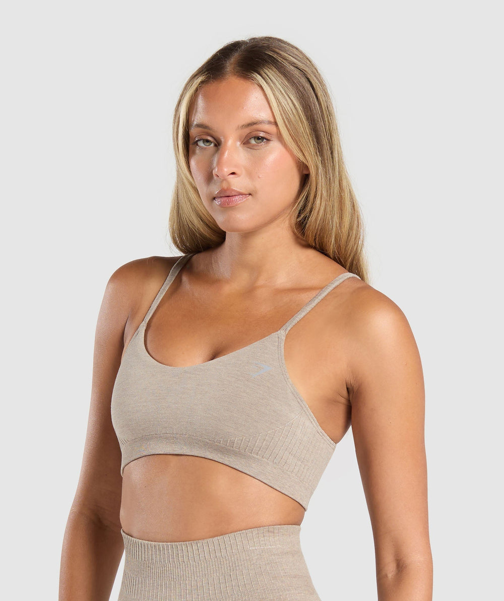 Luxe Seamless Bralette - Pebble Brown Marl