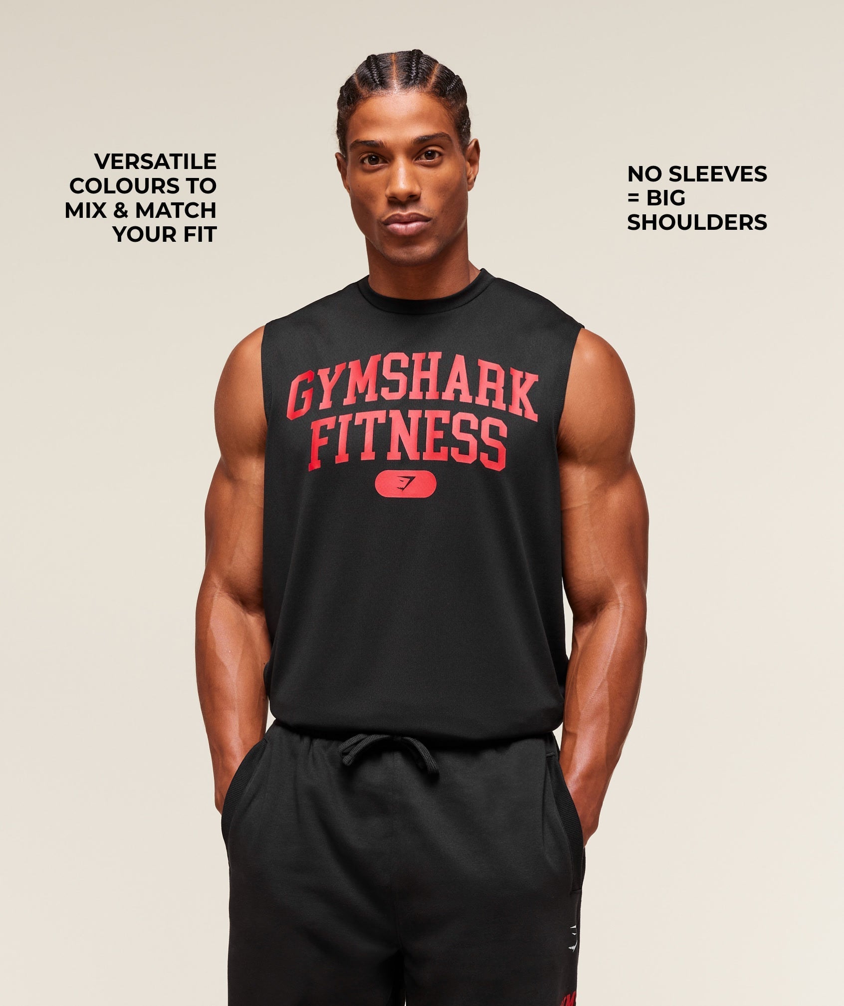Varsity Tank - Black