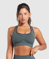 Sport Seamless Sports Bra - Victory Green/Discipline Green