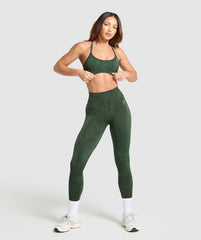Adapt Camo Cross Back Sports Bra - Trail Green/Classic Green