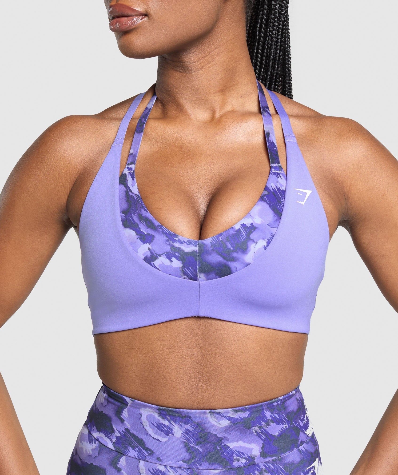 Reps T Back Sports Bra - Record Purple/Fresh Lilac