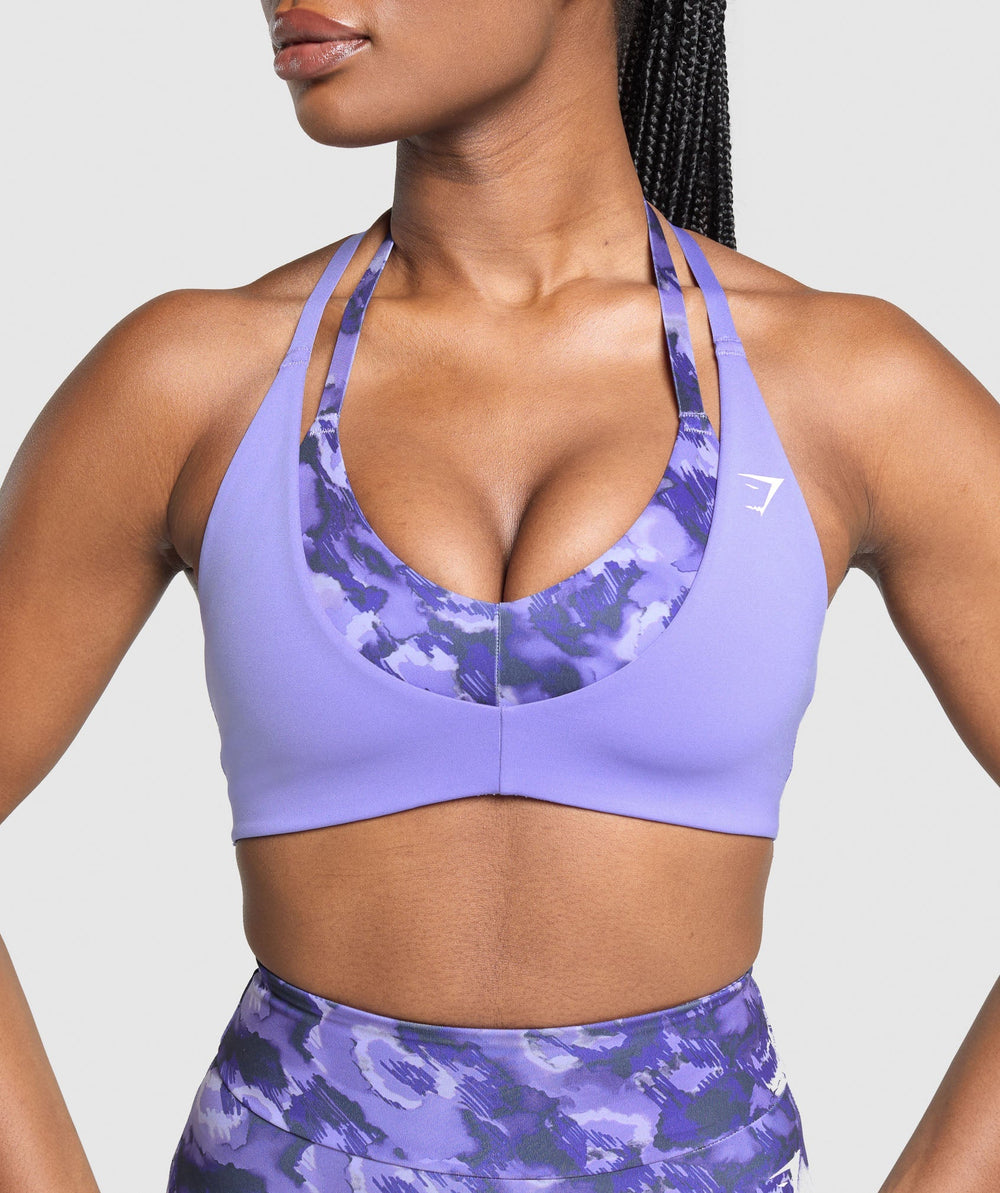Reps T Back Sports Bra - Record Purple/Fresh Lilac