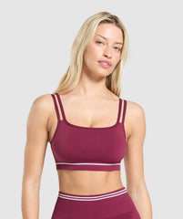 Contrast Seamless Sports Bra - Strong Pink