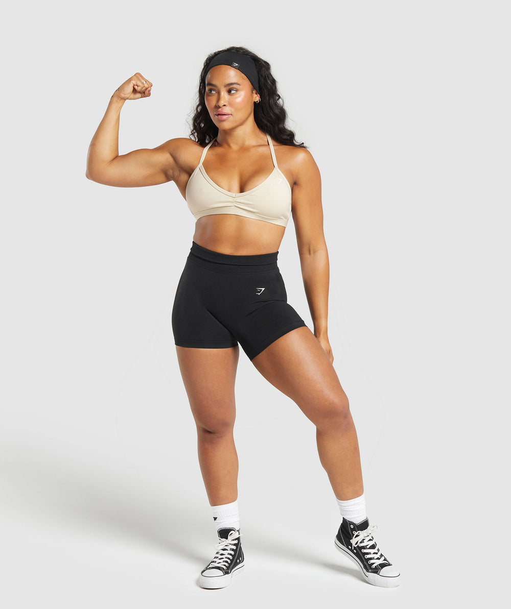 Minimal Sports Bra - Ecru White