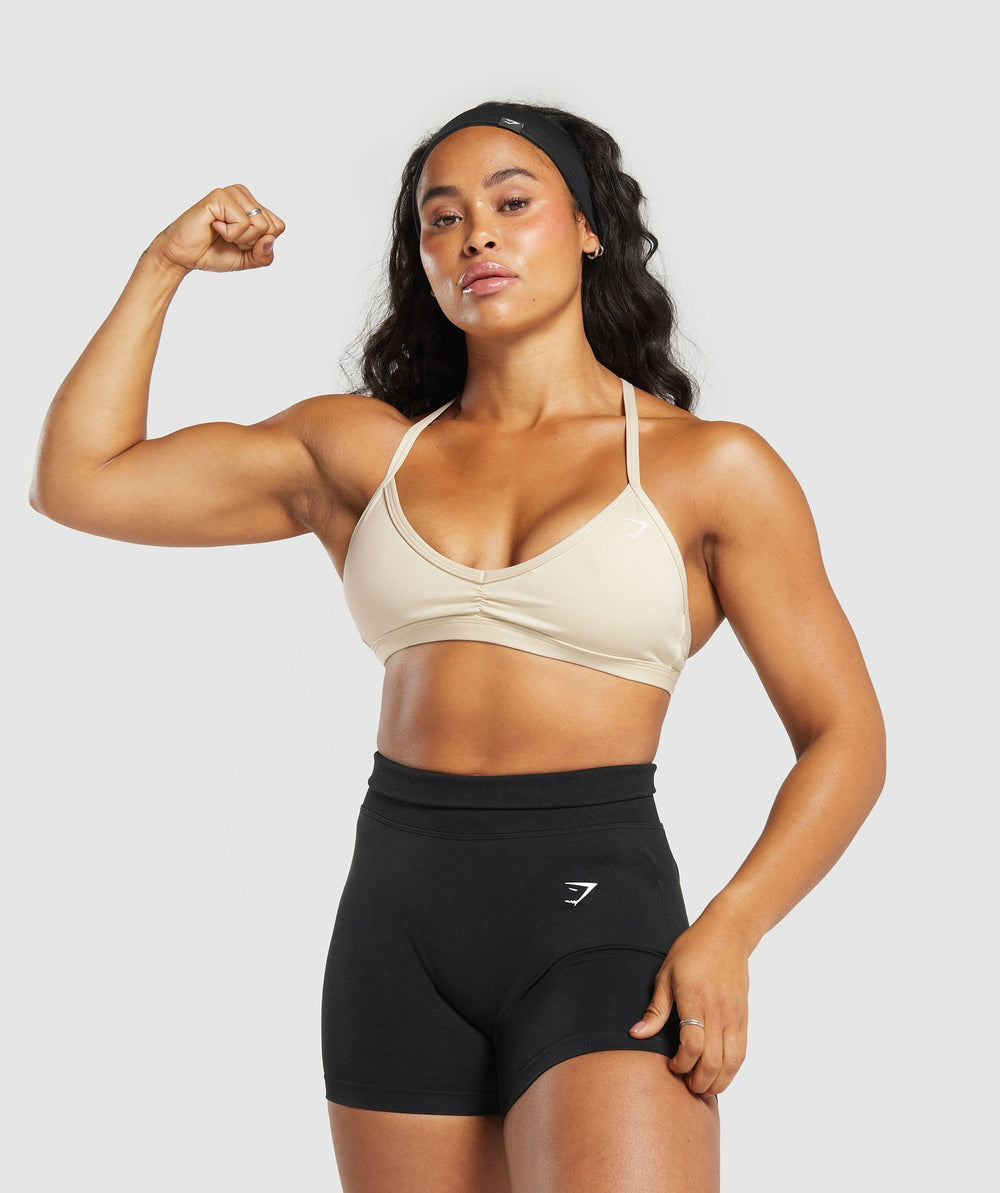 Minimal Sports Bra - Ecru White