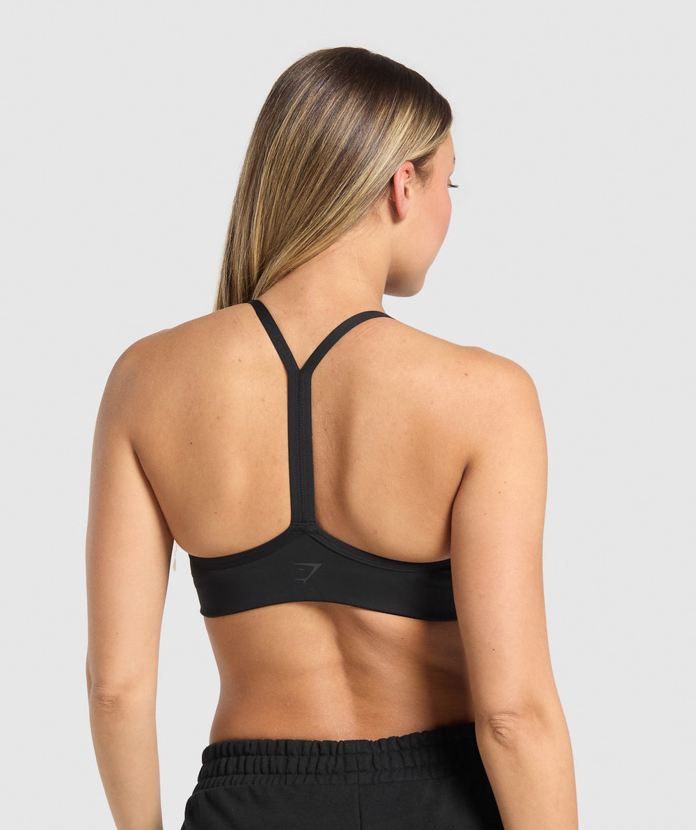 Campus Classics Graphic Sports Bra - Black
